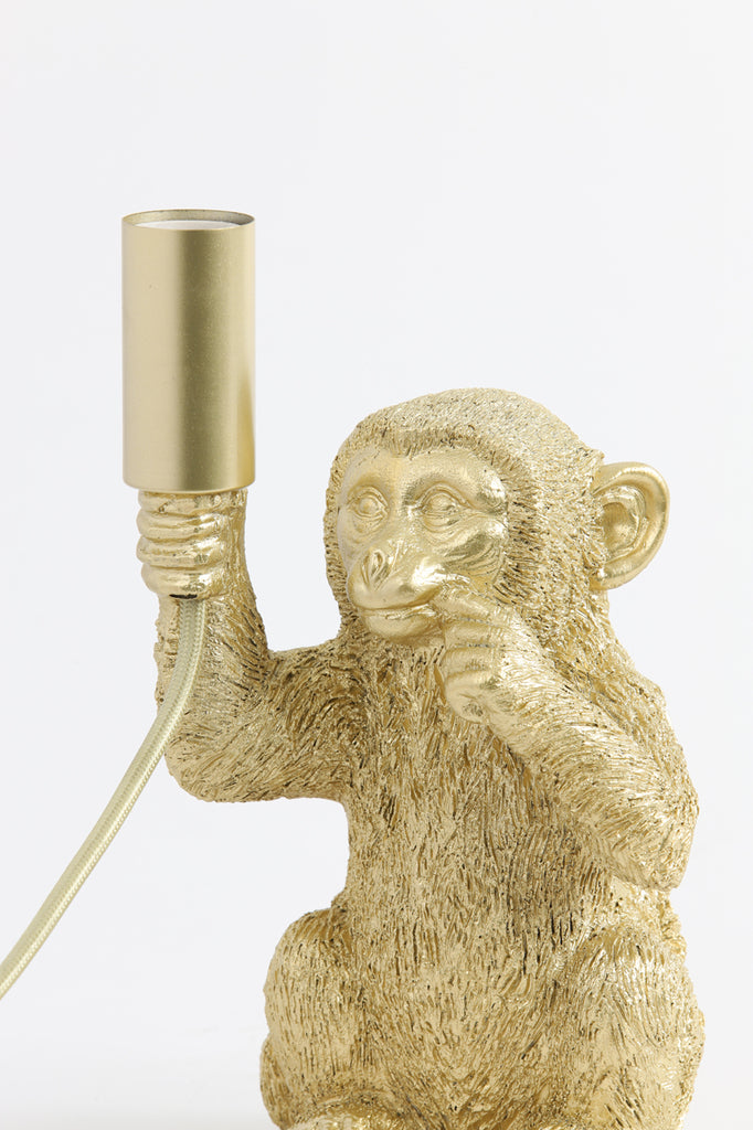 Light &amp; Living - Lampe de table 'Monkey' (Or Mat)