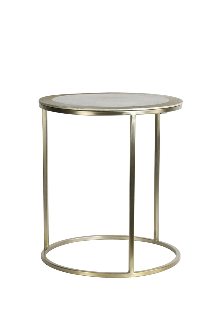 Light &amp; Living - Tables d'appoint 'Talca' (Lot de 2, Or Clair)