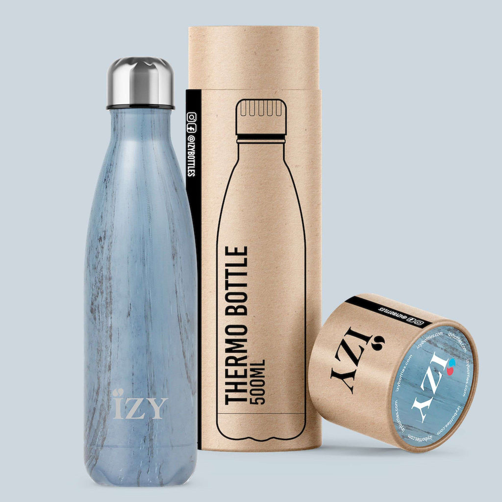 IZY Bottles - Thermosfles 'Design' (500ml, Blauw)