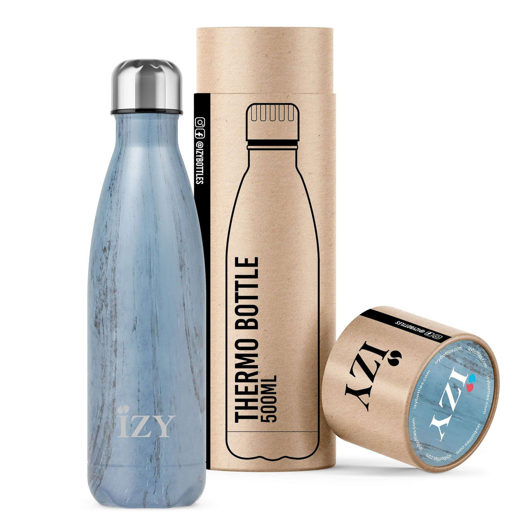 IZY Bottles - Thermosfles 'Design' (500ml, Blauw)