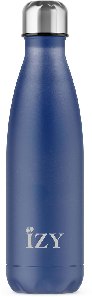IZY Bottles - Thermosfles 'Poedercoat' (500ml, Blauw)