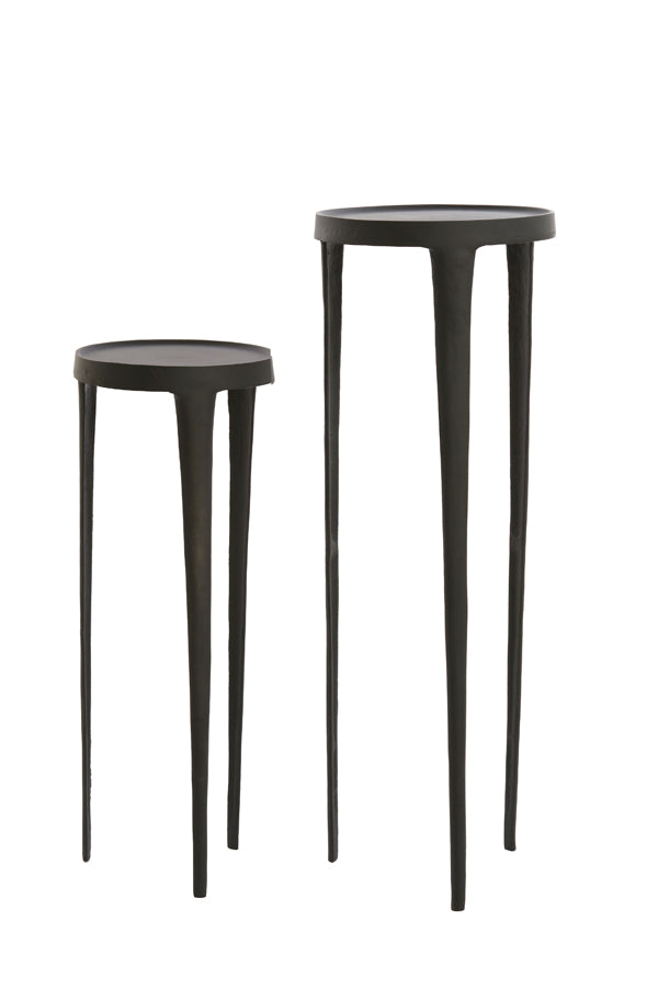 Light & Living - Pilaar 'Tobias' (Set van 2, Black)