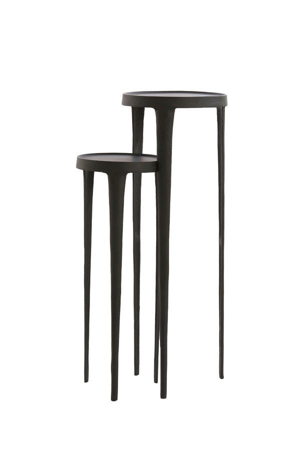 Light & Living - Pilaar 'Tobias' (Set van 2, Black)