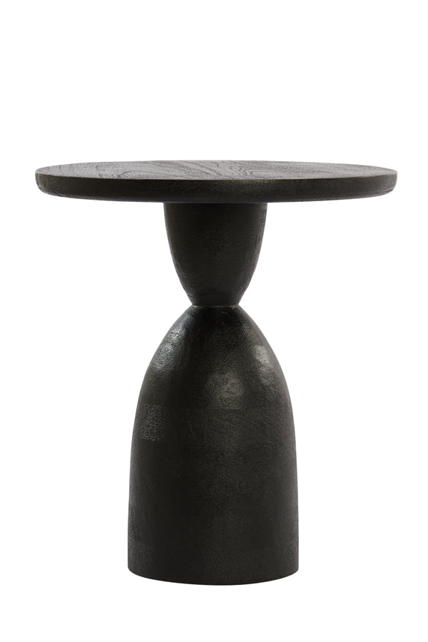 Light &amp; Living - Table d'appoint 'Torir' (Bois de manguier, Noir mat)