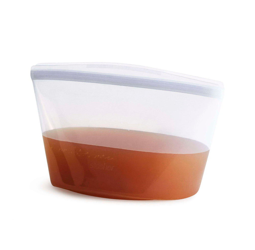 Stasher - Vershoudzak 'Bowl 6 cup' (1.42 liter, Transparant)