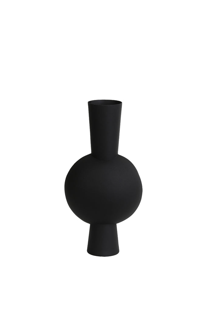 Light &amp; Living - Vase 'Kavandu' (40cm hoch, Mattschwarz)