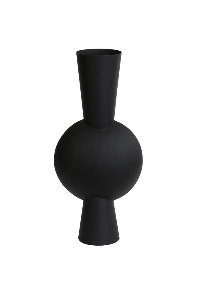 Light &amp; Living - Vase 'Kavandu' (54 cm de haut, Noir Mat)