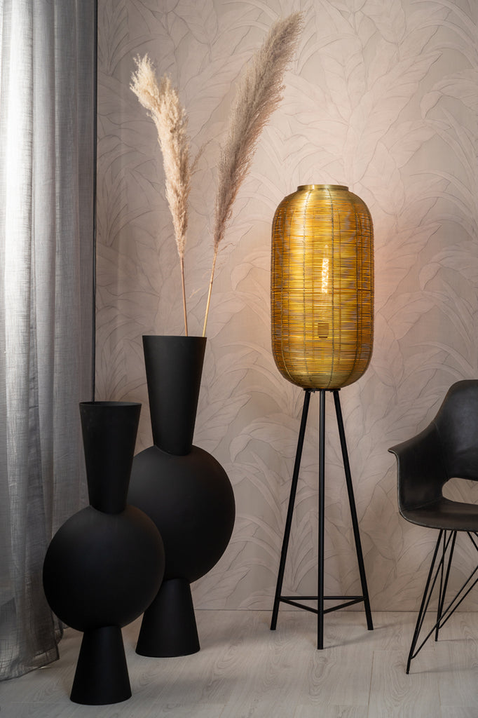 Light &amp; Living - Vase 'Kavandu' (54cm hoch, Mattschwarz)