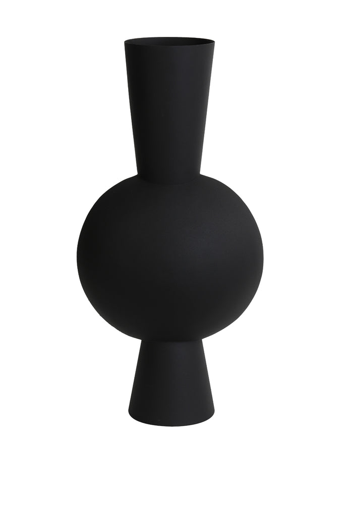 Light &amp; Living - Vase 'Kavandu' (60 cm de haut, Noir Mat)