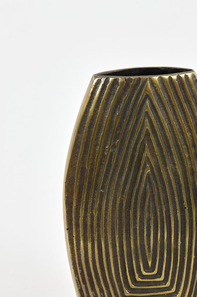 Licht &amp; Wohnen - Vase 'Matancito' (Antike Bronze)