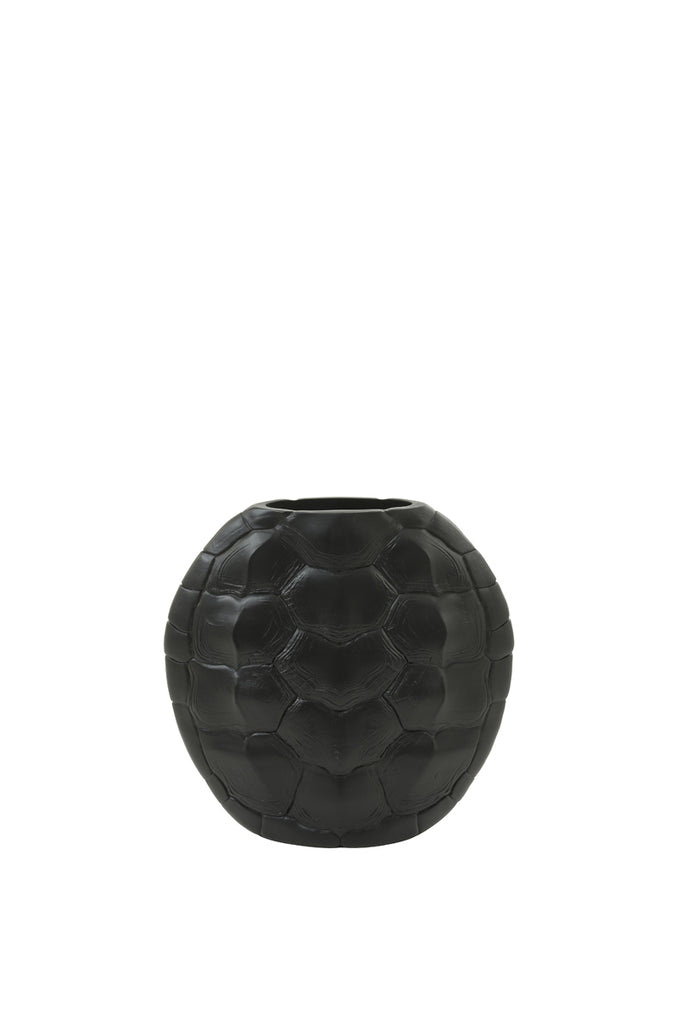 Light &amp; Living - Vase 'Turtle' (Schwarz)