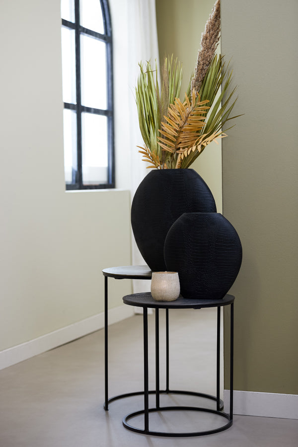 Light &amp; Living - Vase 'Skeld' (Taille L, Noir)