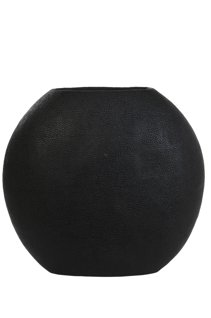 Light &amp; Living - Vase 'Rayskin' (Taille L, Noir Mat)