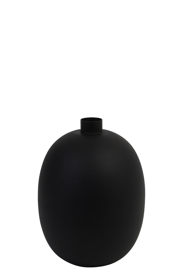 Light &amp; Living - Vase 'Binco' (Taille S, Noir Mat)