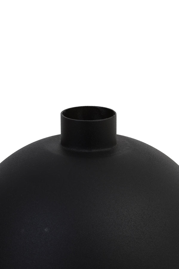 Light &amp; Living - Vase 'Binco' (Taille S, Noir Mat)