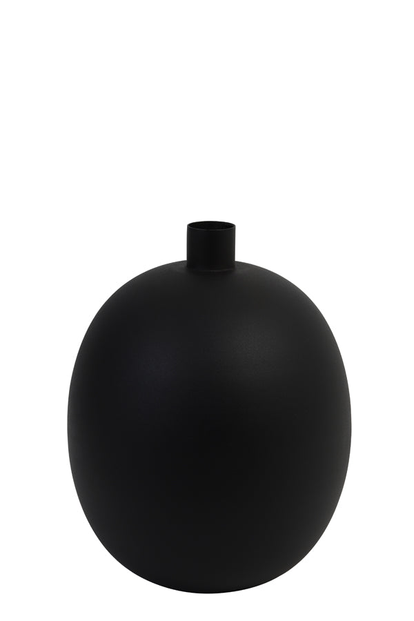 Light &amp; Living - Vase 'Binco' (Taille M, Noir Mat)