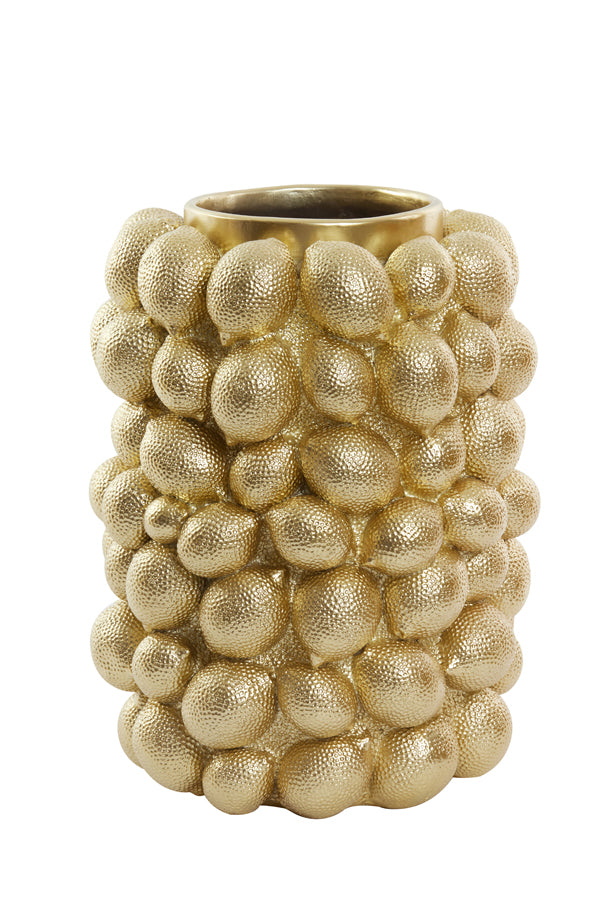 Licht &amp; Wohnen - Vase 'Lemon' (Gold)