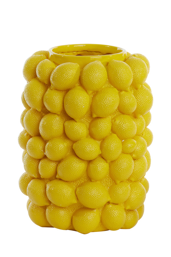 Light &amp; Living - Vase 'Lemon' (Gelb)