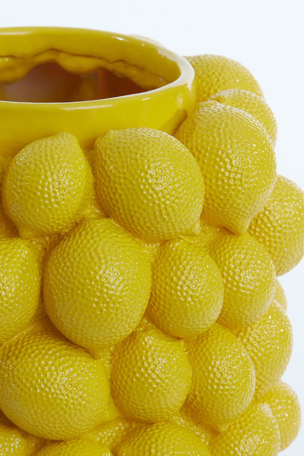 Light &amp; Living - Vase 'Lemon' (Gelb)