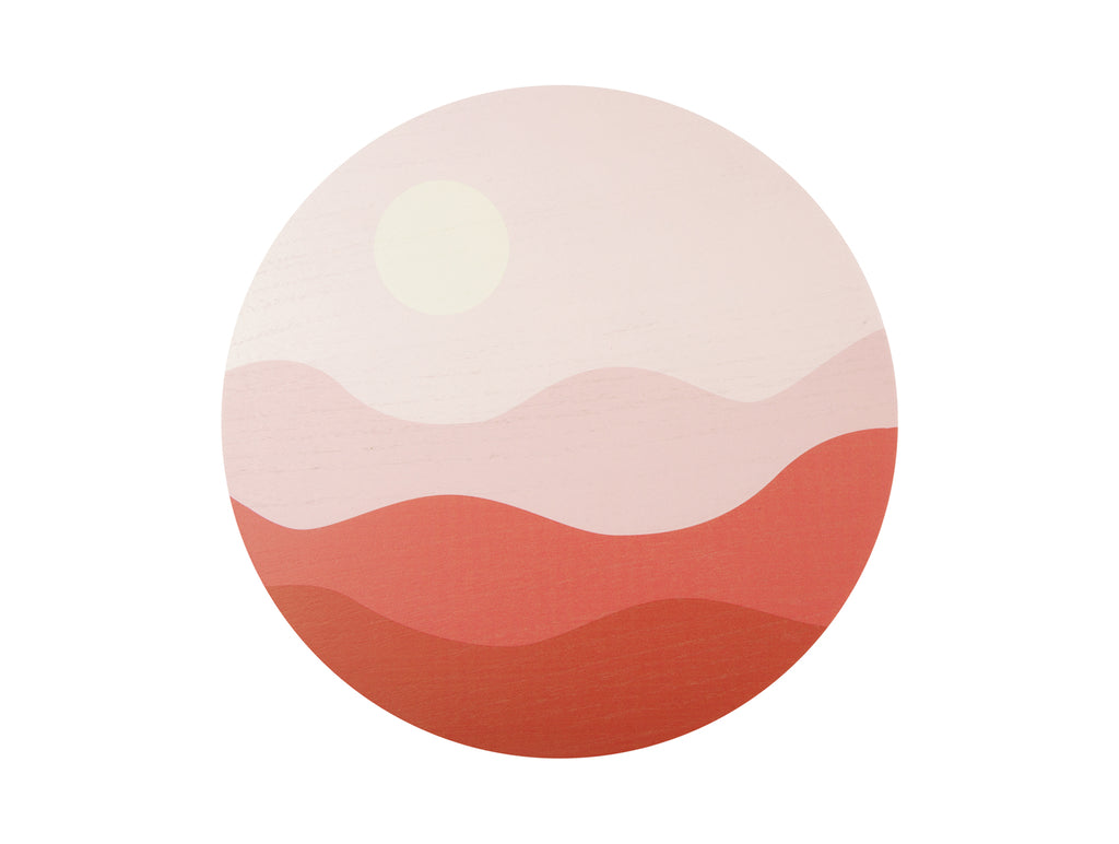 Present Time - Wanddecoratie 'Sunset' (Light Pink)