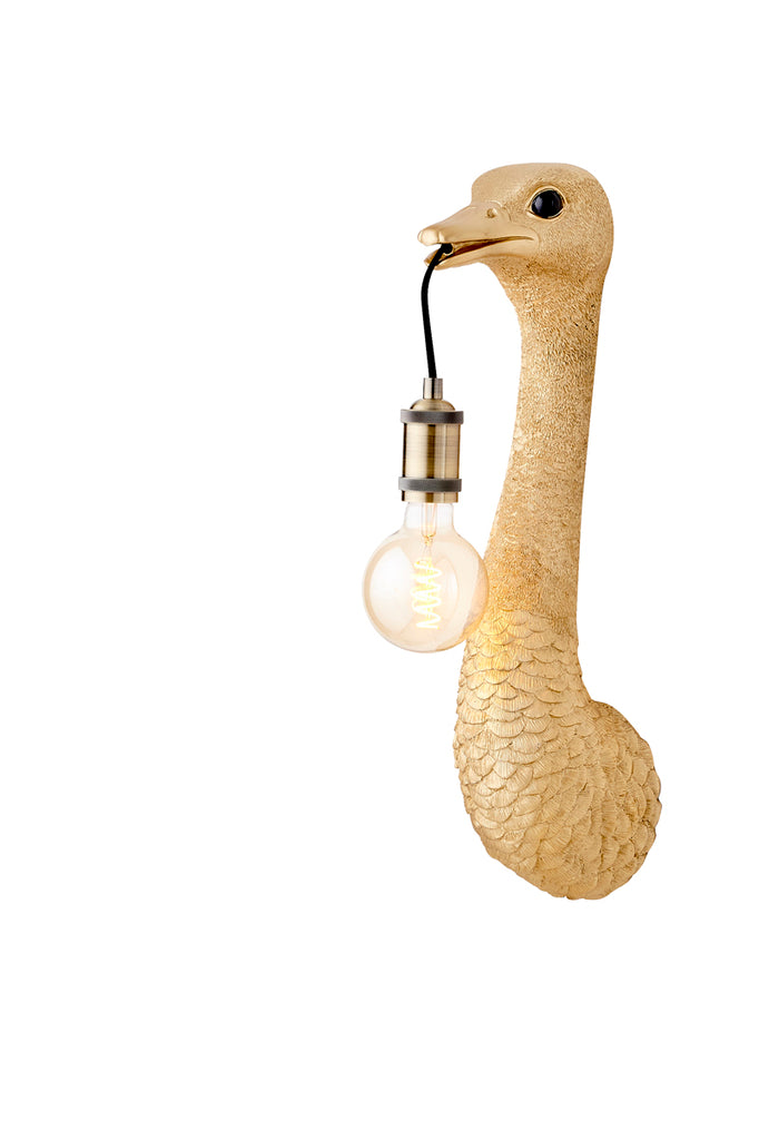 Light &amp; Living - Wandleuchte 'Ostrich' (Größe S, Gold)