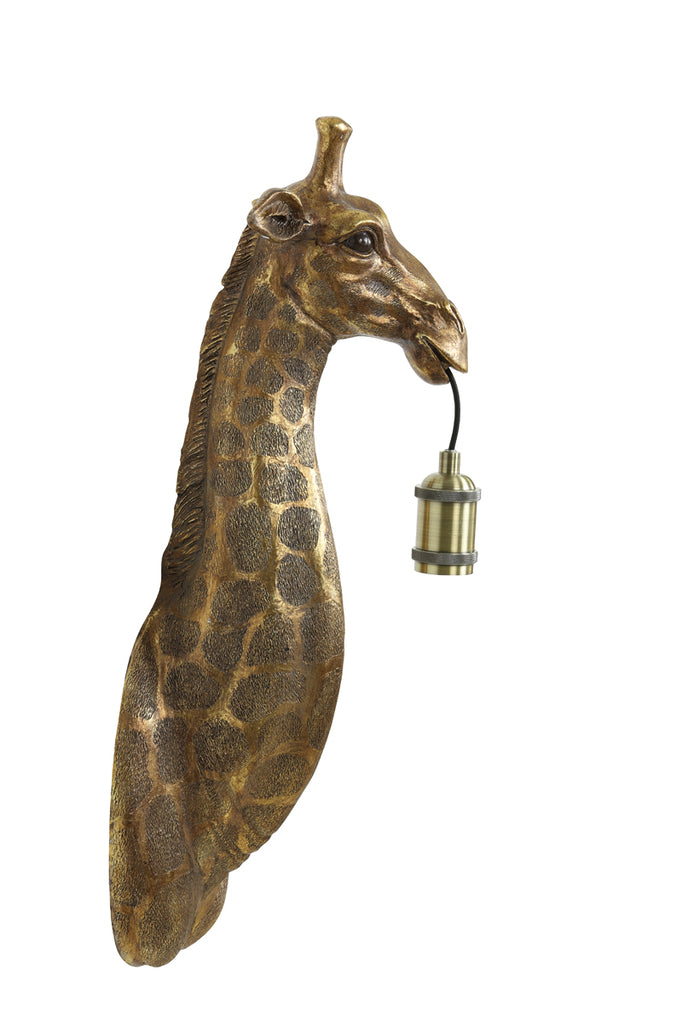 Licht &amp; Wohnen - Wandleuchte 'Giraffe' (Antike Bronze)