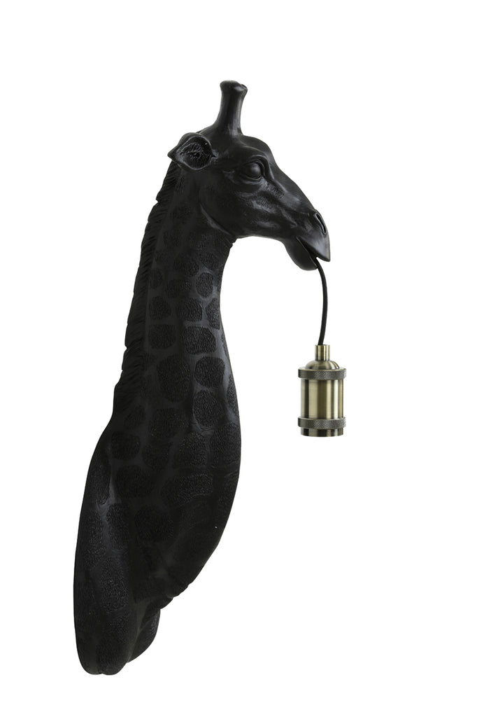 Light &amp; Living - Applique 'Girafe' (Noir mat)