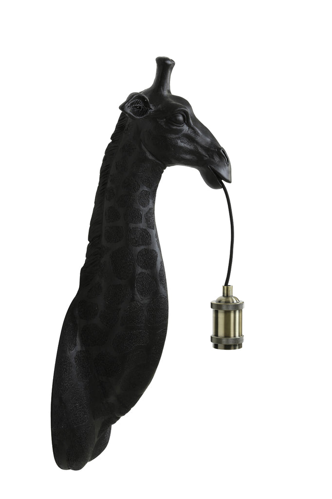 Light &amp; Living - Applique 'Girafe' (Noir mat)