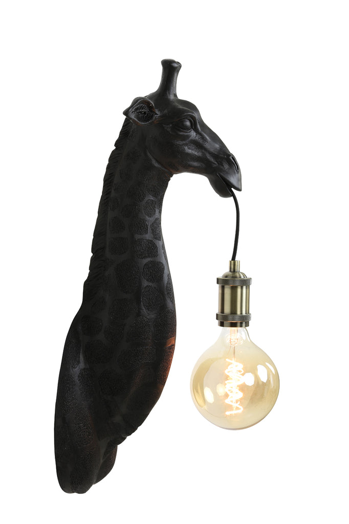 Light &amp; Living - Wandleuchte 'Giraffe' (Mattschwarz)