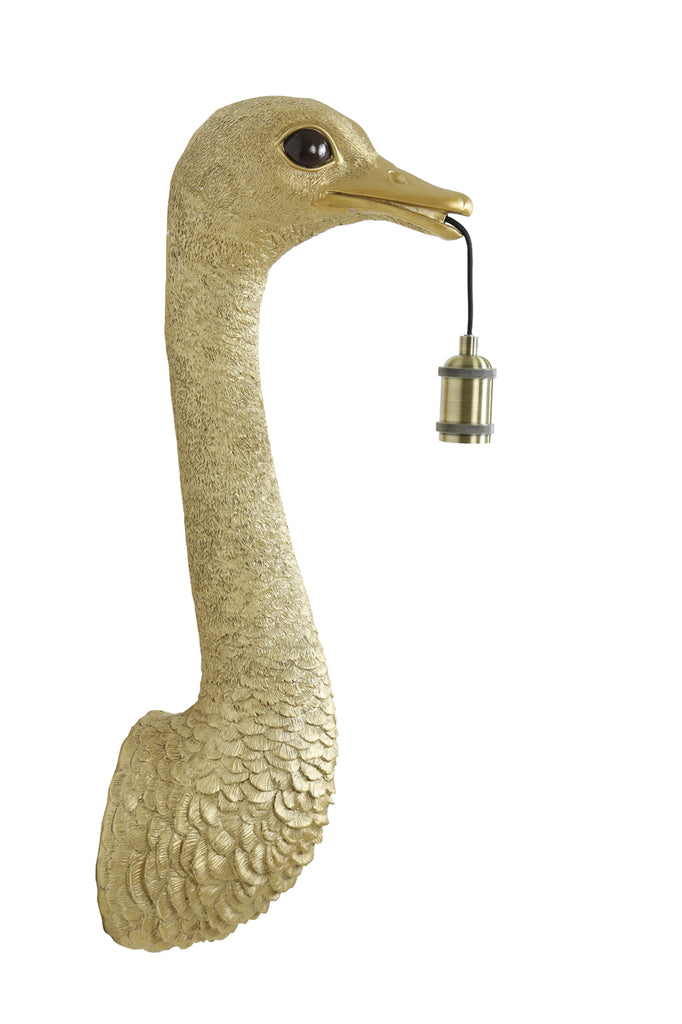 Light &amp; Living - Wandleuchte 'Ostrich' (Größe M, Gold)