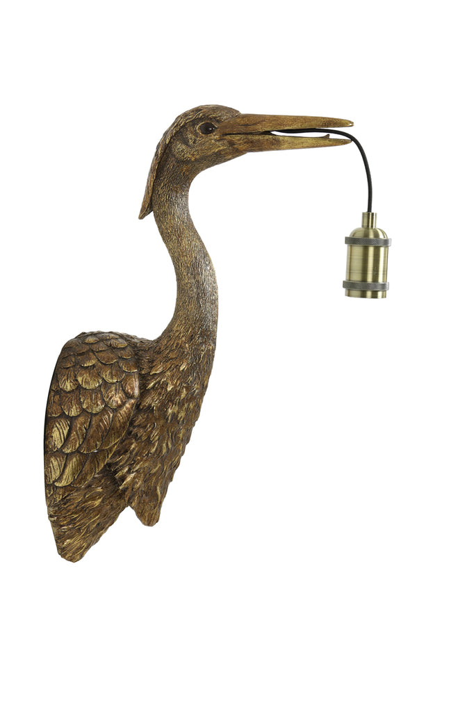 Light &amp; Living - Applique 'Crane' (Bronze Antique)