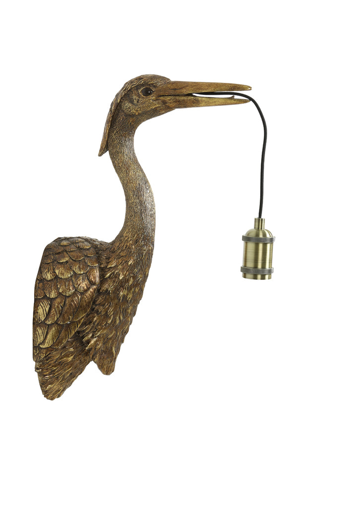 Light &amp; Living - Applique 'Crane' (Bronze Antique)