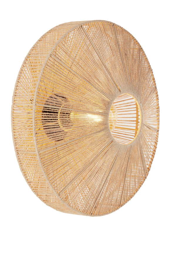 Light & Living - Wandlamp 'Lyra' (Maat M, Naturel & Matzwart)