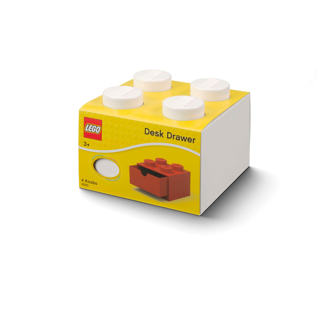 Lego - Opbergbox 'Brick 4' (Met lade, Wit)