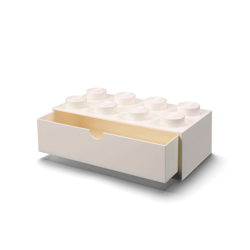 Lego - Opbergbox 'Brick 8' (Met lade, Wit)