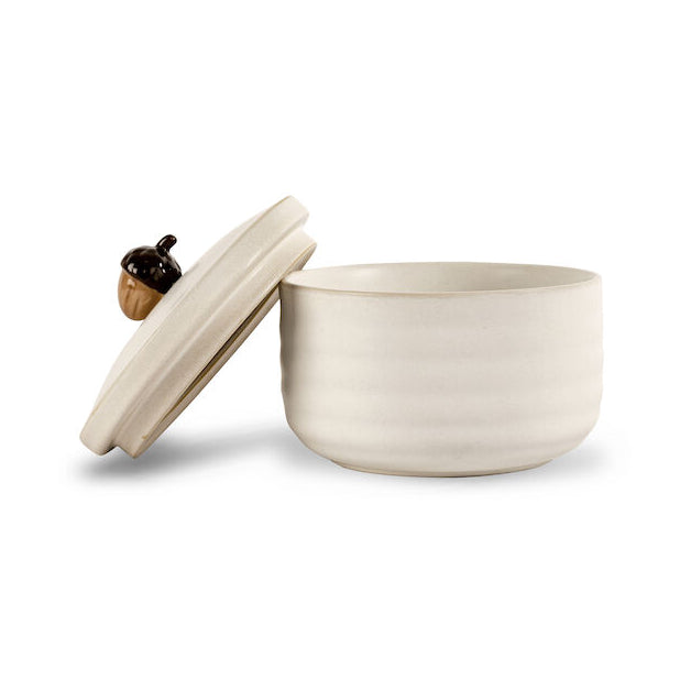 Sagaform - Pot de conservation avec couvercle 'Acorn' - Offwhite