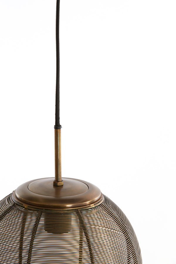 Light &amp; Living - Lampe à suspension 'Yaelle' (Taille S, Bronze Antique)