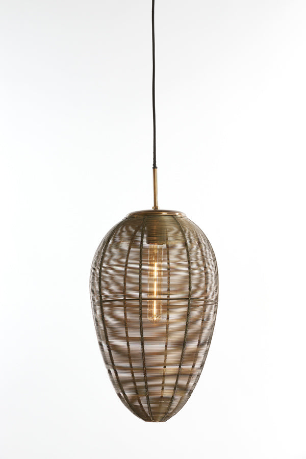 Light &amp; Living - Lampe à suspension 'Yaelle' (Taille S, Bronze Antique)