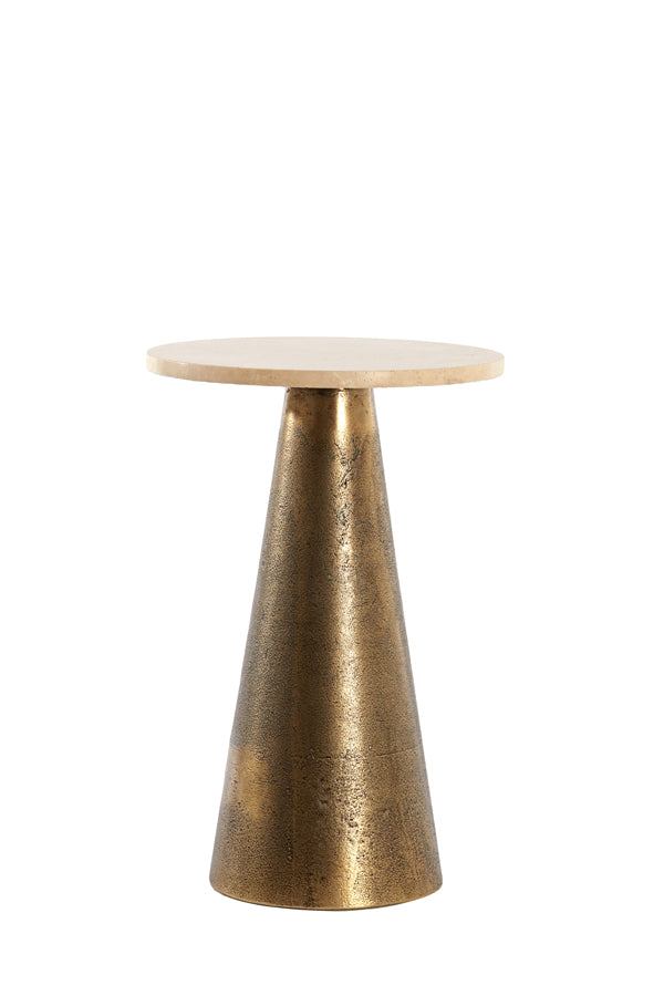 Light &amp; Living - Beistelltisch 'Ynez' (Sand &amp; Antikbronze)