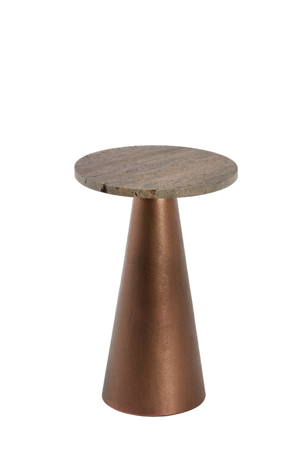 Light &amp; Living - Table d'appoint 'Ynez' (Brun Cuivre)