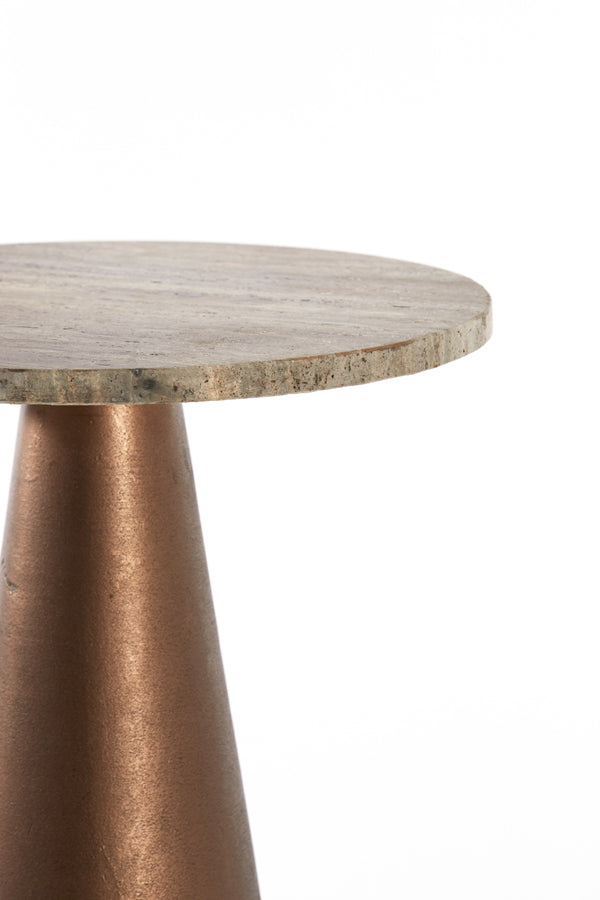 Light &amp; Living - Table d'appoint 'Ynez' (Brun Cuivre)