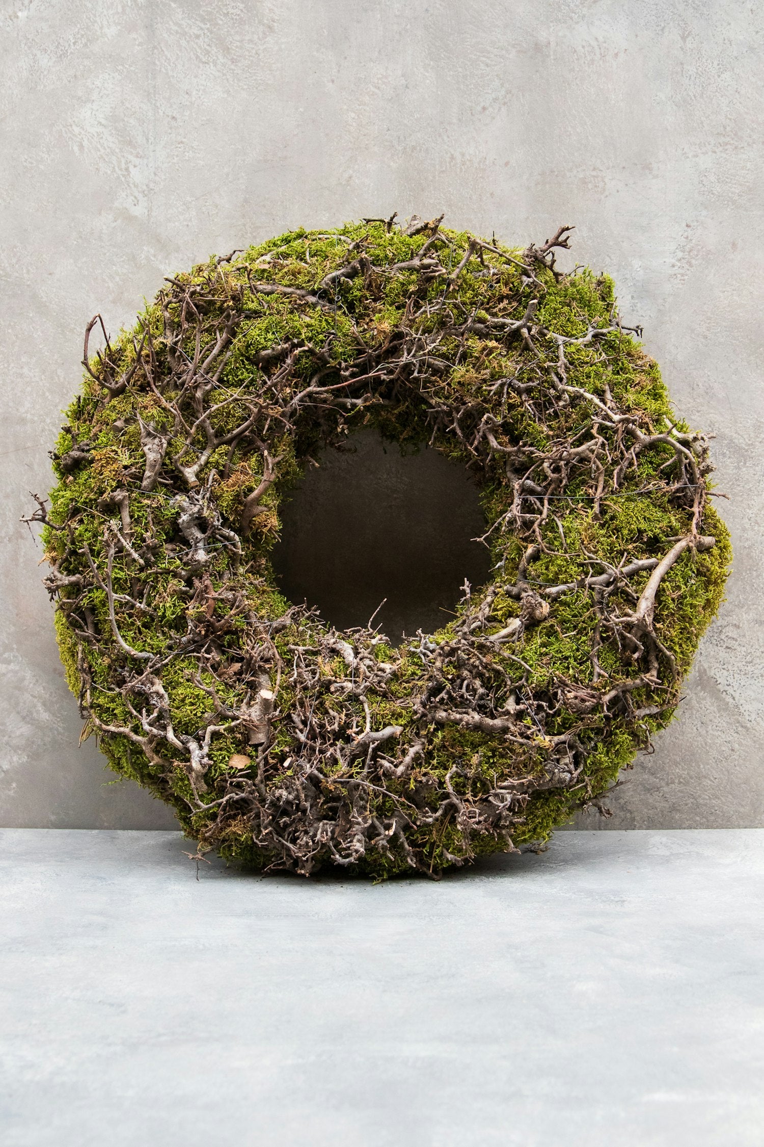 Couronne - Krans 'Moss with bonsai' (Thick
