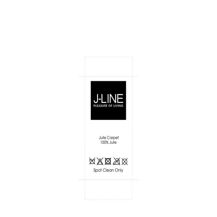 J-Line - Vloerkleed 'Jute' - 180x120cm