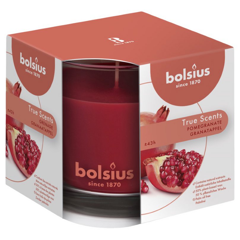 Bolsius - Geurkaars 'True Scents' (95cm, Pomegranate)