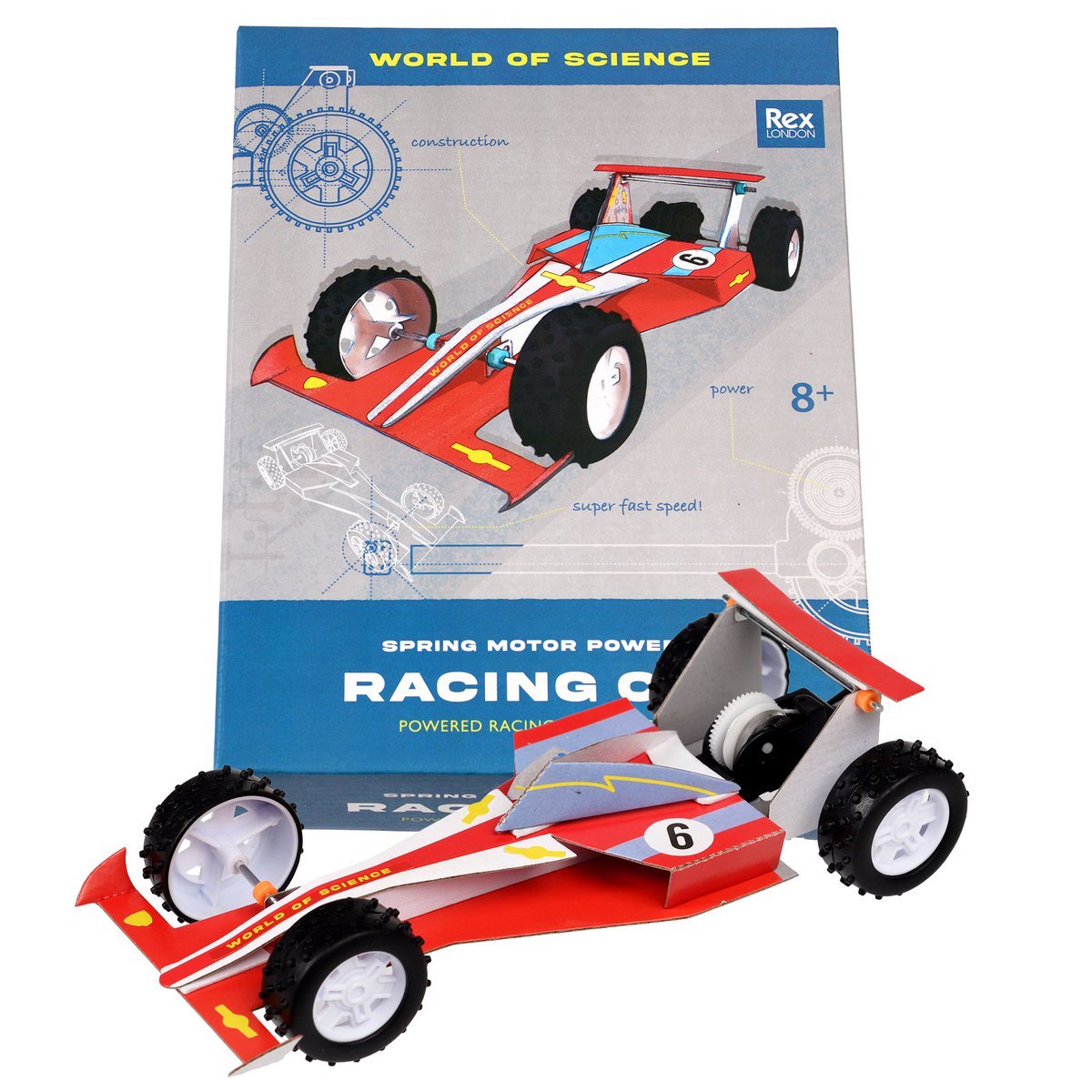 Rex London - DIY-kit 'Racewagen met veermotor'