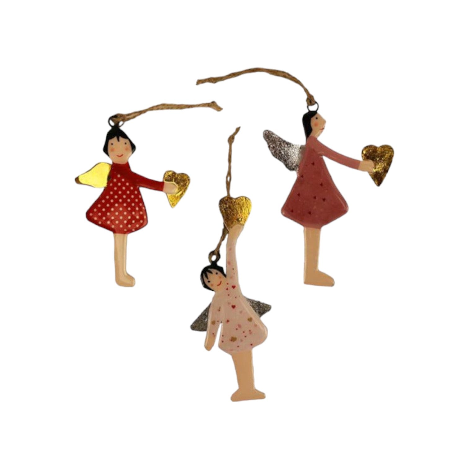 Imbarro - Decoratieve hangers 'Angels Leonore' (Set van 3)