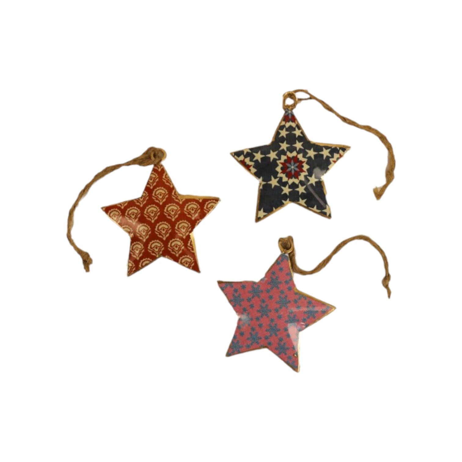 Imbarro - Decoratieve hangers 'Stars Gloria' (Set van 3)