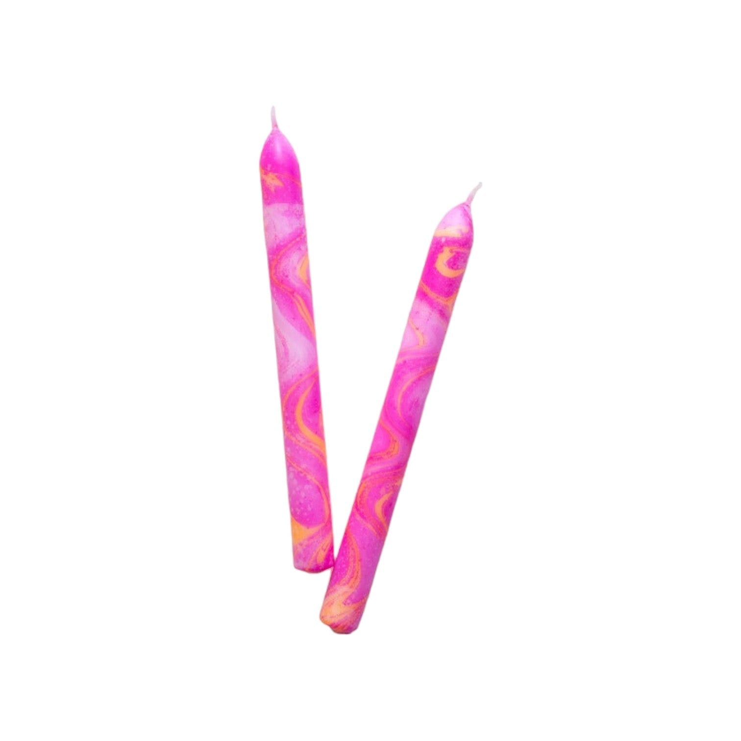 VIVID - Marble kaarsen 'Neon Paradise' (Set van 2)