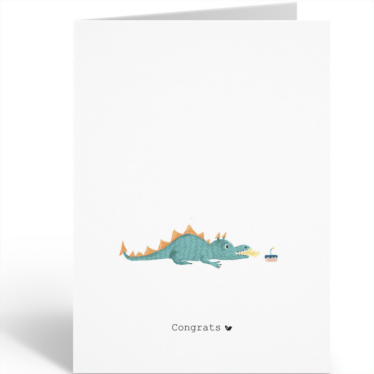 The Card Company - Wenskaart 'Congrats!' (A6, Dubbel)