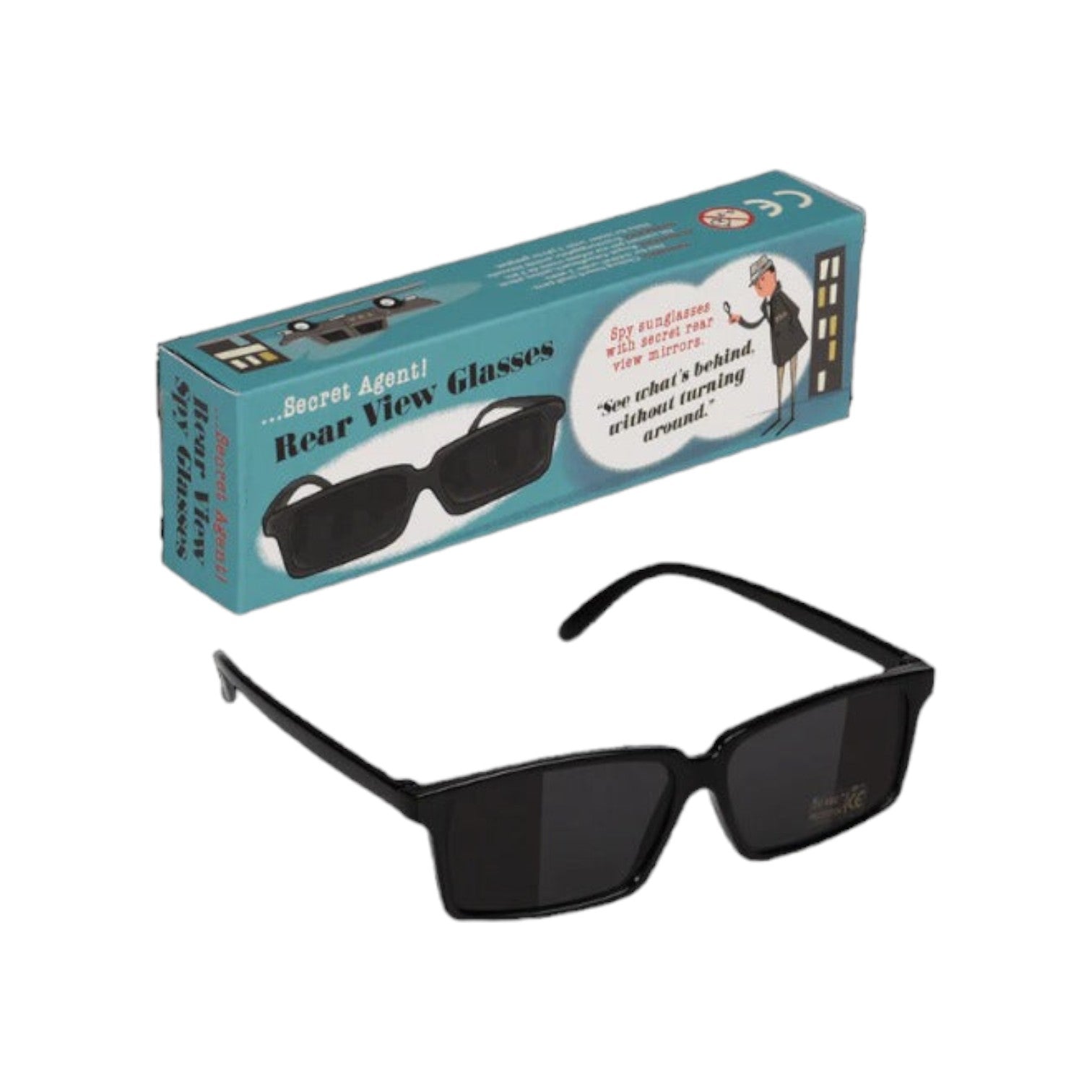Rex London - Plastic bril met spiegelzicht 'Secret Agent'